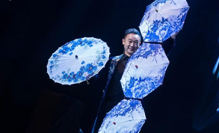臺南新營文化中心《全明星魔術秀》變出紙傘