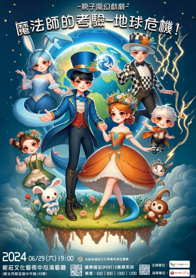 2024《魔法師的考驗－地球危機！》新莊文化藝術中心演出海報