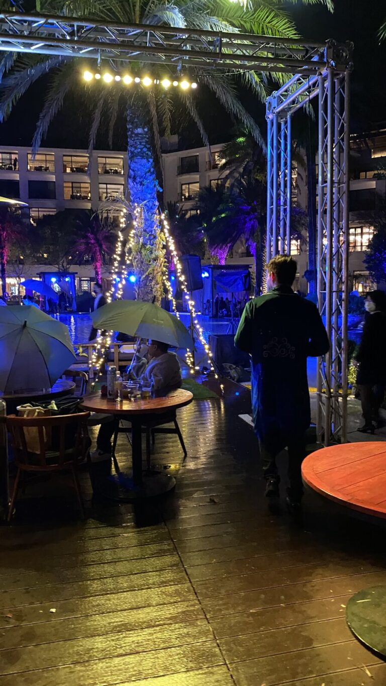 大溪笠復威斯汀度假酒店跨年夜，近距離魔術的魔術師在派對舞台區